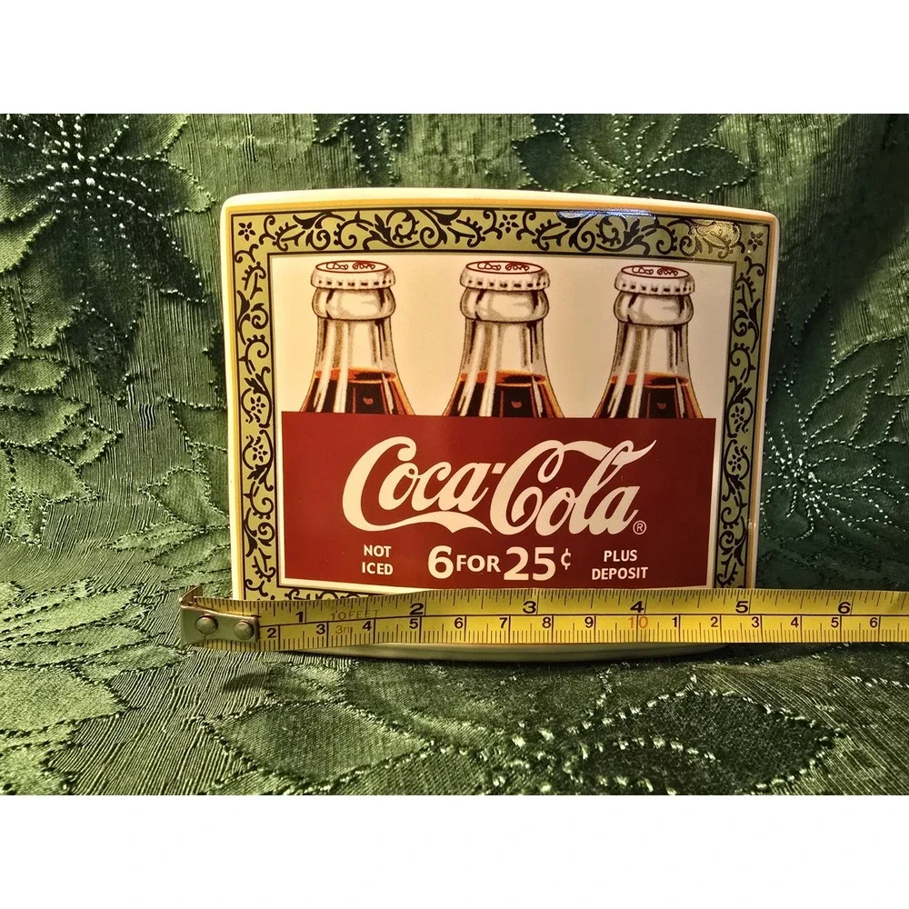 Coca-Cola Ceramic Toothbrush Holder Retro 6 For 25¢ Bottle Design /0402